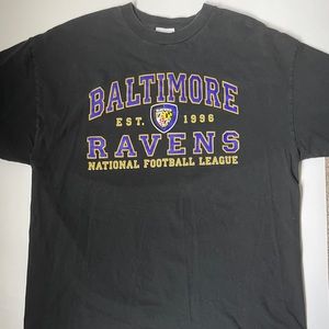 Vintage Mens Baltimore Ravens Est 
1996 Graphic Cotton Tee Size Extra Large